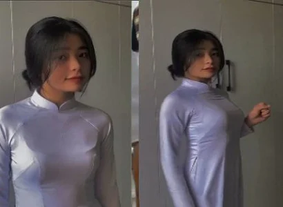 Phang em nữ sinh áo dài mông tròn phê đê mê
